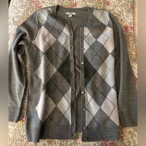 coquette checkered cardigan